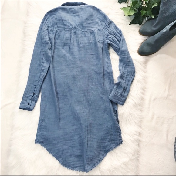 Free People denim chambray tunic - Picture 3 of 4